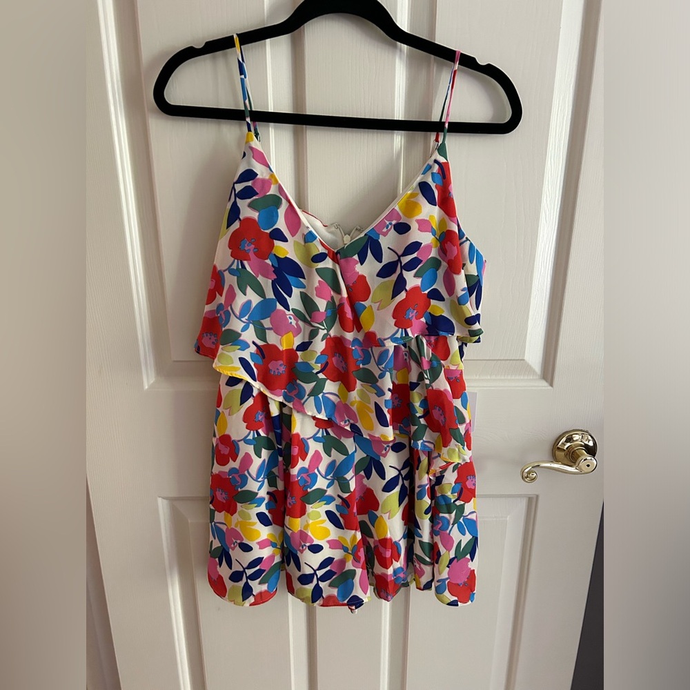 BRAND NEW W TAGS Floral Sugar Lips Romper - Size Small